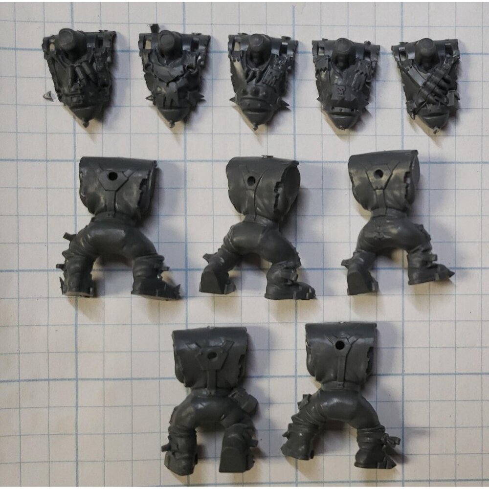 Warhammer 40k Ork Bits Nobz Torso & Legs x5 - Picture 4 of 5